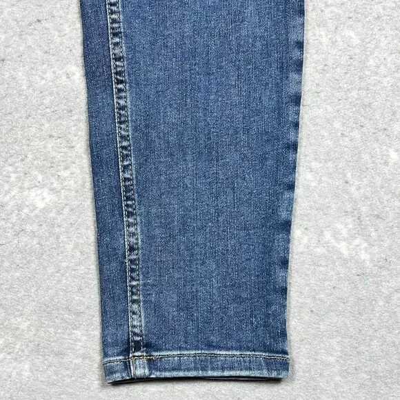Free People We The Free Skinny Jeans Size 29 Medium Wash Retro 80s Y2K - Picture 5 of 12